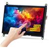CUQI 7 Pollici Raspberry Pi Touchscreen, Mini Monitor HD IPS 1024x600 per Raspberry Pi 3/4/5, PC, Windows, Fotocamera