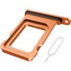 MMOBIEL Vassoio Porta Scheda SIM Compatibile con iPhone 17 PRO / 17 PRO Max - Sostituzione Supporto Scheda SIM - Porta SIM - incl. Estrattore SIM e Anello di Gomma Impermeabile - Arancione Cosmico