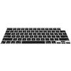 kwmobile Protezione Tastiera Americana Compatibile con Apple MacBook Air 13.6 M2 (A2681) Touch ID Model - Cover Tastiera Inglese US Copertina Silicone Nero