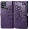 Fertuo Cover per TCL 30 SE/TCL 305/306, Custodia Portafoglio a Libro in Pelle Flip Cover con Porta Carte, Chiusura Magnetica [Disegni di Mandala] Case Antiurto per TCL 30SE, Viola