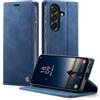 owlhold Custodia a libro per Samsung Galaxy A57, in pelle PU di alta qualità, RFID, con scomparto per carte di credito, funzione leggio, blu