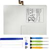 ERYNK EB-BT725ABU - Batteria di ricambio per Galaxy Tab S6 10,5 SM-T860, SM-T865 con set di attrezzi