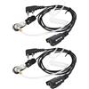 Retevis Cuffie Walkie Talkie 2 Pin Tubo Acustico Trasparente Auricolare Compatibile con Ricetrasmettitore RT24 RT27 RT15 Baofeng UV-5R BF-888S Kenwood (2 Pezzi)