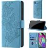 CaseGla Cover per Samsung Galaxy A40, Azzurro | Blocco RFID, Portafoglio Pelle PU, Flip Libro, Porta Carte, Magnetica Libretto, Antiurto Protezione Completa