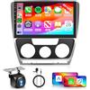 Hodozzy 4GB+64GB Android Autoradio per VW Skoda Octavia 2 2007-2014 Radio Carplay Android Auto Wireless, Hodozzy 10 Pollici Touch Screen Stereo 2 Din GPS Navigatore, WiFi, Bluetooth, DSP, FM/RDS+Retrocamera