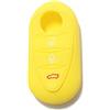 Lage [Portachiave] Guscio Cover Chiave in Silicone per Telecomando Auto Alfa Romeo 3 tasti (vedere compatibilità nelle foto) MiTo Giulietta Brera 159 (GIALLO)