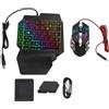 VELATEMOR Pacchetto Combinato Gioco Mobile 4 in 1, Convertitore Combinato Tastiera e Mouse da Gioco, Convertitore Tastiera e Mouse Che Supporta la Ricarica Rapida 5 V 2000 MA