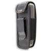 caseroxx Borsa in pelle con clip da cintura per Nokia 1600, Funda carcasa vera pelle (con finestra trasparente) in nero