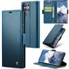 oiysrtoc Cover per Samsung Galaxy S25 Ultra in Pelle PU Premium, Portafoglio con 3 Fessure Carte e Supporto, Blocco RFID, Chiusura Magnetica Custodia Samsung Galaxy S25 Ultra, Blu