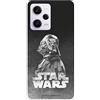 LA CASA DE LAS CARCASAS Custodia per Xiaomi Redmi Note 12 5G - Poco X5 5G ufficiale di Star Wars Darth Vader sfondo nero per proteggere il tuo cellulare. Cover in silicone trasparente flessibile con licenza ufficiale