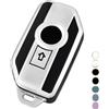 OFF WE GO Cover Chiave Guscio Chiavi per BMW R1200GS R1250GS LC ADV R1200RT K1600 GTGTL K1600B K1600GT K1600GTL Custodia Chiave Macchina TPU Copri Chiavi Telecomando Moto Portachiavi, Argento Nero