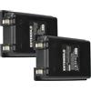 EXTENSILO 2x batteria sostituisce Autec MH0707L, NC0707L per Radiocomando Industriale, Telecomando (2500mAh, 7,2V, NiMH) - Nero
