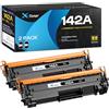X-Toner 142A W1420A Toner con chip per HP 142A W1420A 142X W1420X per M140w | Compatibile con HP LaserJet MFP M140w Toner M110w M110 MFP M140 MFP M139w M139 142X W1420X (2 Nero)