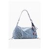Desigual, Borsa media in denim, Donna, Cotone, Blu, U