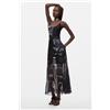 Desigual, Vestito a bretelle stampato, Donna, Poliestere, Bianco, L