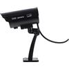 HOMOCONO Telecamera Finta da Esterno Abs Resistente LED Rosso Lampeggiante Alimentata da 2 Batterie Aaa, per Sorveglianza Indoor e Outdoor