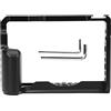 AstraLoom Gabbia per fotocamera Professionale in lega di alluminio Fotografia Vlog Rig con supporto per pattino freddo per fotocamere Fuji XT2 XT3 Nero Leggero Resistente