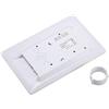 Generic Cornice per Foto Digitale da 10,1 Pollici con Funzione di Rilevamento del Corpo Umano con Musica su Schermo LED HD con Telecomando (Bianco4)