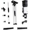 LOLIPPYY Telescopio Astronomico Professionale 150x Monoculare in Lega di Alluminio con Treppiede e Clip per Smartphone, Alta Trasmissione della Luce, per Osservare il Satellite Terrestre