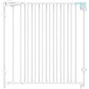 YEAUPE PRO Barriera scale con foratura, larghezza 75-110 cm. Barriera porte/bambini senza soglia, chiusura monomanuale, solo uso interno, bianco