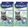 Biokat's Sacchetti in plastica XXL, Sacchetti igienici da disporre nella toilette del gatto per una sostituzione semplice della lettiera, 1 Confezione, 1 x 12 sacchetti (Confezione da 2)
