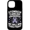 Stomach Cancer Warrior Gifts for Women a Custodia per iPhone 15 Consapevolezza del cancro allo stomaco Pervinca Novembre Cancro allo stomaco