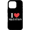 Mexico Love Apparel Custodia per iPhone 16 Pro I Love Mazatlan Messico Vacanze