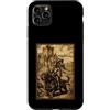 Medieval Renaissance Ren Faire Jousting Custodia per iPhone 11 Pro Max Cavaliere medievale su cane bassotto divertente fiera rinascimentale