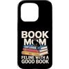 Reading Cat Lover Bookworm Mom Sunset Custodia per iPhone 15 Pro Prenota Mom Cat Lover va bene con una buona lettura