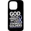 Stomach Cancer Warrior Gifts for Women a Custodia per iPhone 15 Pro Consapevolezza del cancro allo stomaco Pervinca Novembre Cancro allo stomaco
