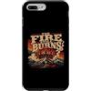 Christian Revival Faith Fire Cross Custodia per iPhone 7 Plus/8 Plus Retro Mountain Cross Il fuoco brucia ancora