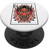 TOKYO WAVES Oni Mask Designs Yokai Oni Maschera Diavolo Giapponese Demone Tattoo Oni Mask PopSockets PopGrip Adesivo
