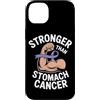 Stomach Cancer Warrior Gifts for Women a Custodia per iPhone 14 Plus Consapevolezza del cancro allo stomaco Pervinca Novembre Cancro allo stomaco