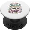Club Volleyball Tournament Designs Pallavolo Mamma Il giocatore di pallavolo preferito mi chiama mamma PopSockets PopGrip Adesivo