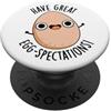 Punny Bone Buon divertimento con Egg-spectations - Divertente gioco di parole PopSockets PopGrip Adesivo