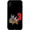 Medieval Renaissance Ren Faire Birthday Custodia per iPhone XS Max Medieval Knight Kid Età 3 Anni Compleanno