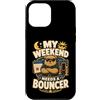 Jimbeels Custodia per iPhone 12 Pro Max My Weekend Needs A Bouncer umorismo riposo