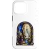 Holy Art Custodia per iPhone 16 Pro Opera d'arte mosaico della Cattedrale dell'Apparizione della Vergine Mar