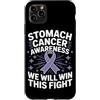 Stomach Cancer Warrior Gifts for Women a Custodia per iPhone 11 Pro Max Consapevolezza del cancro allo stomaco Pervinca Novembre Cancro allo stomaco