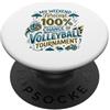 Club Volleyball Parents Designs Volley Mom Weekend Previsioni Torneo di pallavolo PopSockets PopGrip Adesivo
