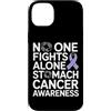 Stomach Cancer Warrior Gifts for Women a Custodia per iPhone 14 Plus Consapevolezza del cancro allo stomaco Pervinca Novembre Cancro allo stomaco