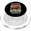 Retro They Think Im Crazy But I Just Lik Vintage pensano che io sia pazzo, ma mi piace proprio Buffalo Lover PopSockets PopGrip per MagSafe