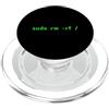 FUNNY PROGRAMMING PRESENTS Sudo rm -rf/Funny Linux Shell Programmazione Coder Coder Pun PopSockets PopGrip per MagSafe