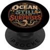 Vintage Deep Sea Mystery Coastal Adventu L'oceano è ancora pieno di sorprese Nautical Retro PopSockets PopGrip Adesivo