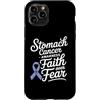 Stomach Cancer Warrior Gifts for Women a Custodia per iPhone 11 Pro Consapevolezza del cancro allo stomaco Pervinca Novembre Cancro allo stomaco