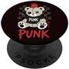 Emo Bear Gothic Teddy Designs Orsetto punk gotico alternativo emo ribelle animale PopSockets PopGrip Adesivo