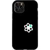 Matching Light Teal Aqua Color Graphic T Custodia per iPhone 11 Pro Grafica verde acqua acqua chiaro cuore caricato verde acqua chiaro