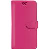 Celly Custodia a Libro Universale Wally Unica XL, Misura 4.5 - 5.0, Fucsia