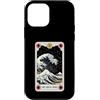 TOKYO WAVES Great Wave Off Kanagawa Desi Custodia per iPhone 12 mini The Great Wave Off Kanagawa By Night Tarocchi Card Retro