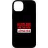 Matching Red Color Graphic Tee Custodia per iPhone 14 Plus Grafica rossa «Hustlers Are The Athletes»